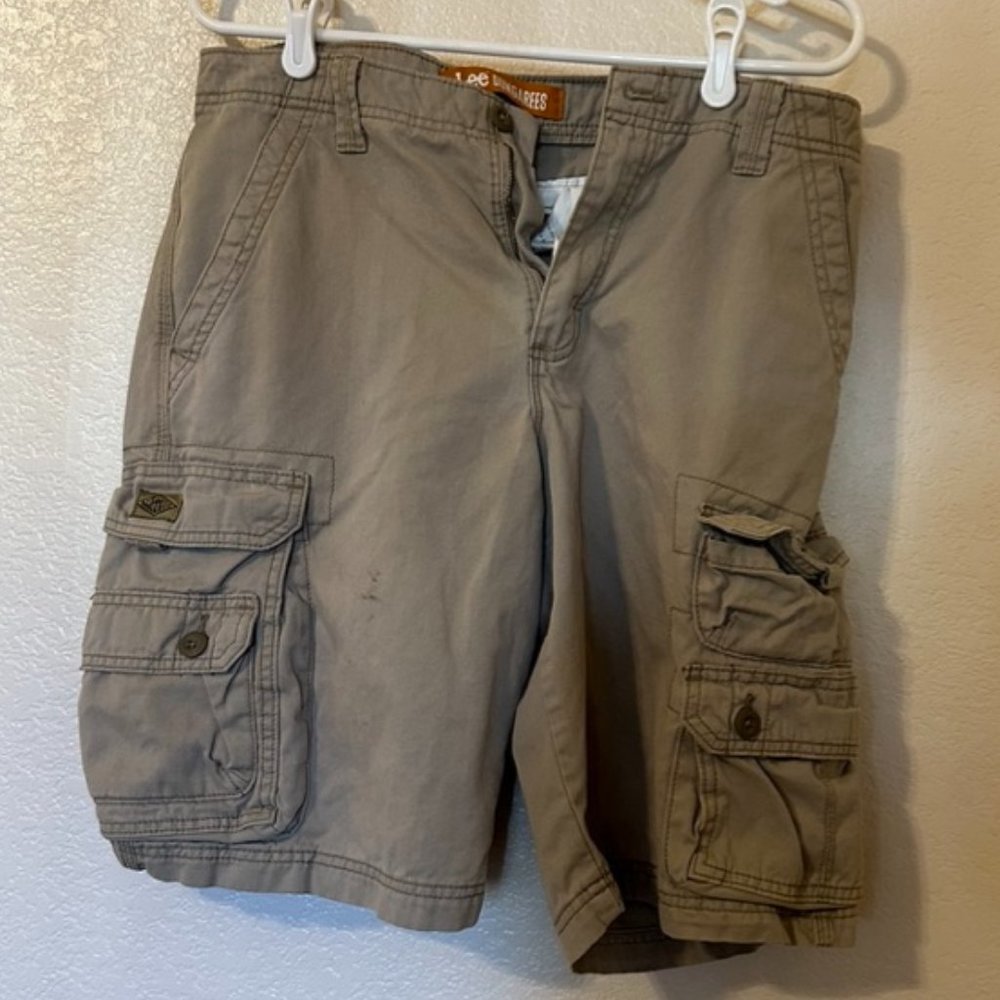 Lee Men's Dungarees Belted Wyoming Cargo Short Size 32